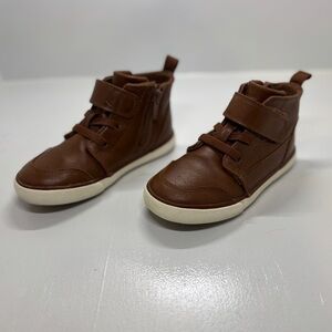 Wonder Nation Boys Casual Hi Top Shoes - Brown, Size 10